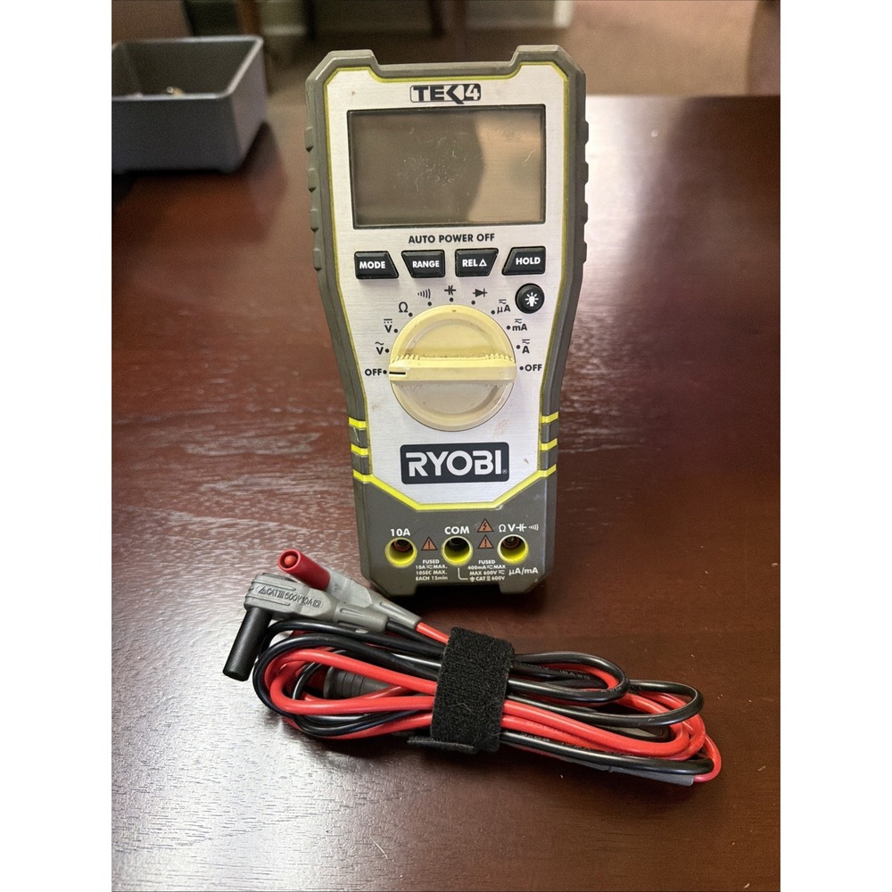 Ryobi RP4020 TEK4 Digital Multimeter Handheld 600V AC DC Tester Tested